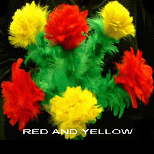 3 RED & 3 YELLOW FLOWERS