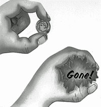 DISAPPEARING  PENNY  and DIME