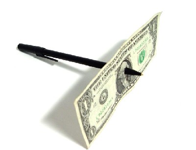 PEN THRU DOLLAR BILL - WITH FREE $10 DVD