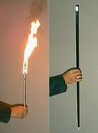 FLAMING TORCH TO CANE