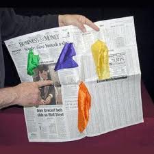SILK SCARVES FROM NEWSPAPER